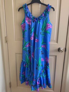 Vintage Hilo Hattie NWOT Traditional Hawaiian MuuMuu Dress Womens Size Medium